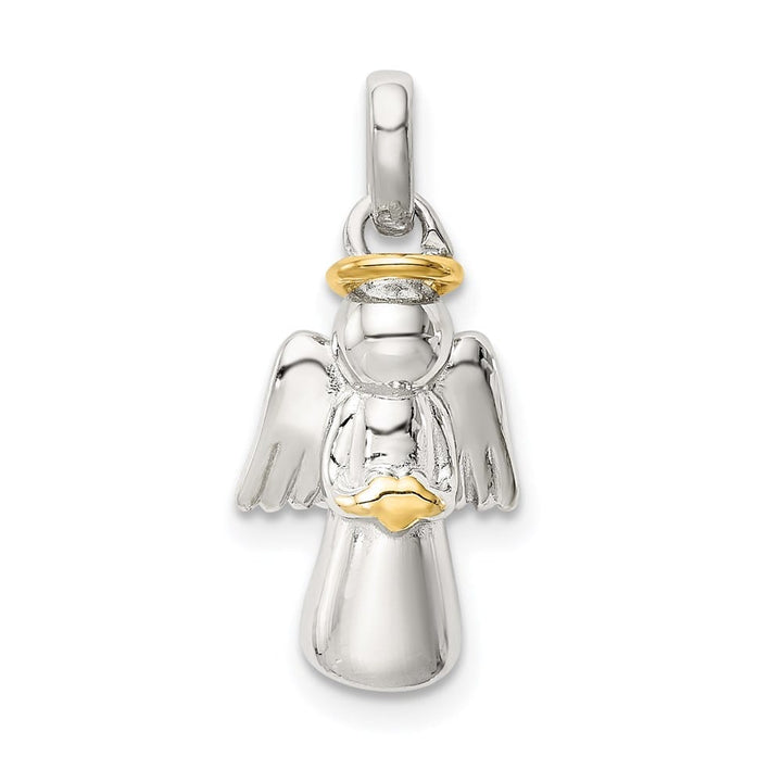 Sterling Silver Polished Angel Pendant