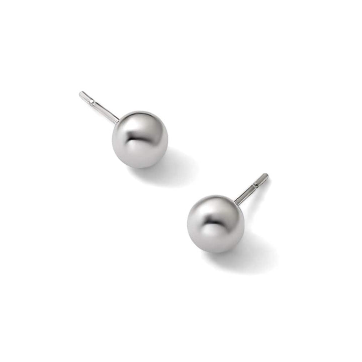 Sterling Silver Polished Ball Post Earrings, additional view, view 5 of 5