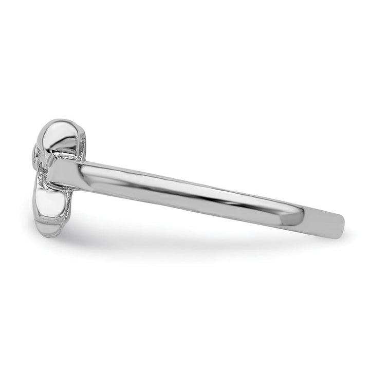 Sterling Silver Polished Bow Ring Size 3