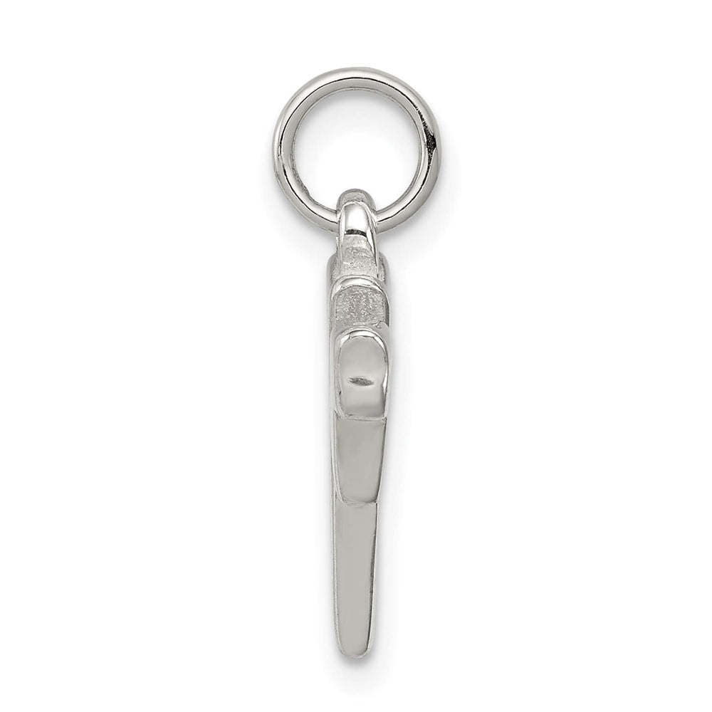 Sterling Silver Polished Chai Life Symbol Charm