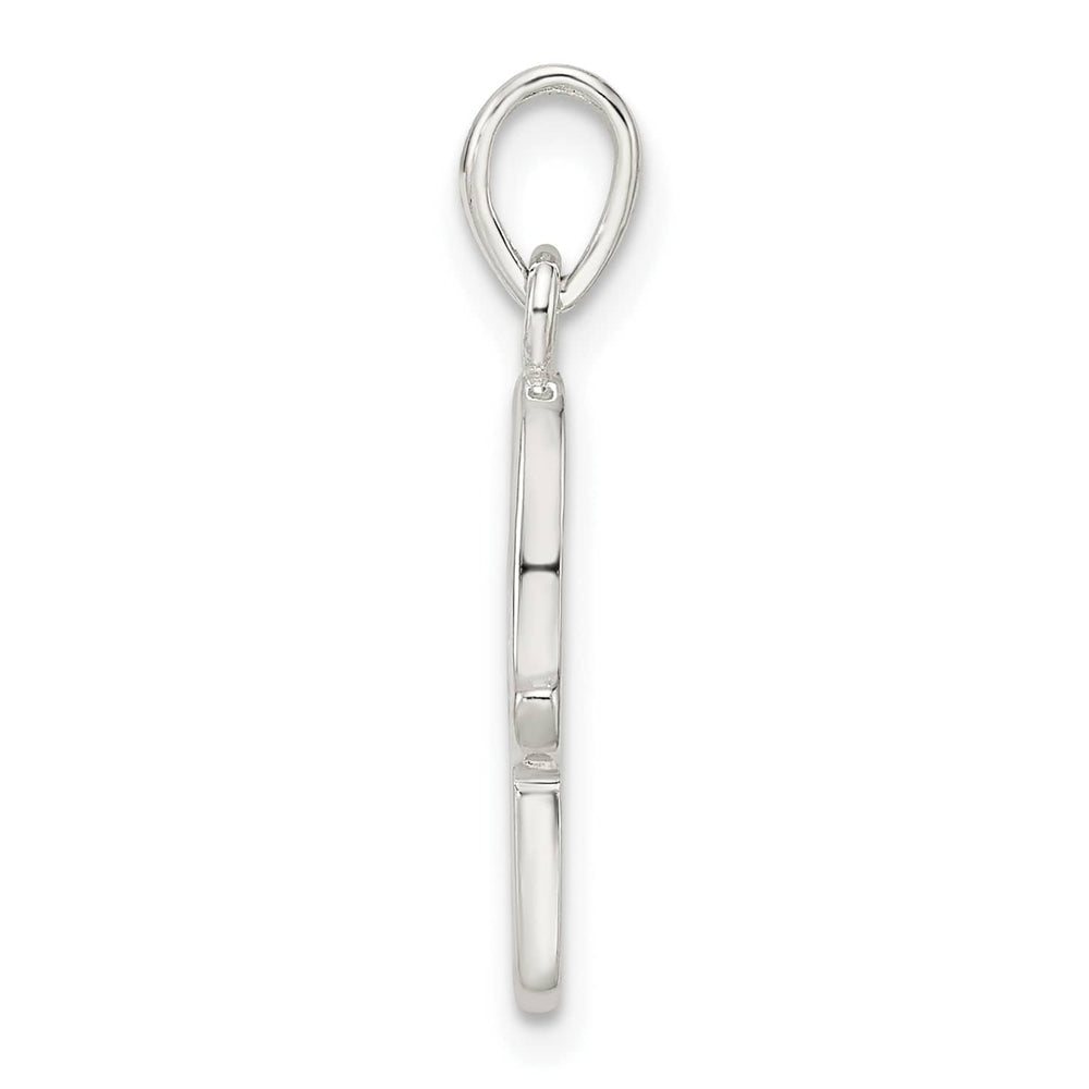Sterling Silver Polished Chamseh with Star of David Pendant