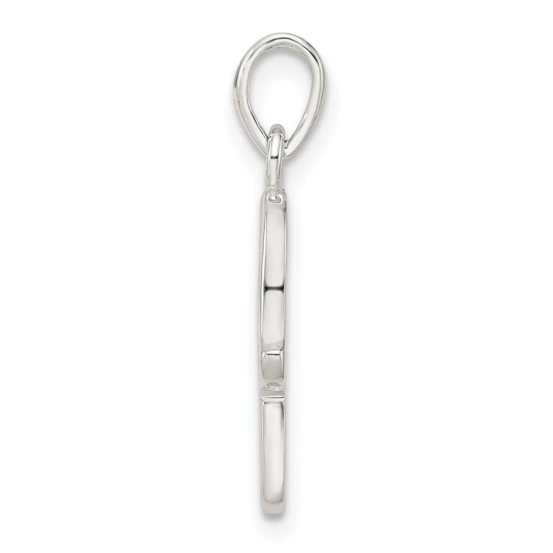 Sterling Silver Polished Chamseh with Star of David Pendant