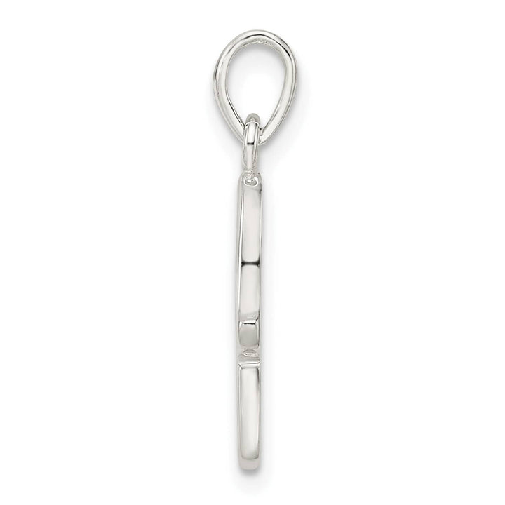 Sterling Silver Polished Chamseh with Star of David Pendant