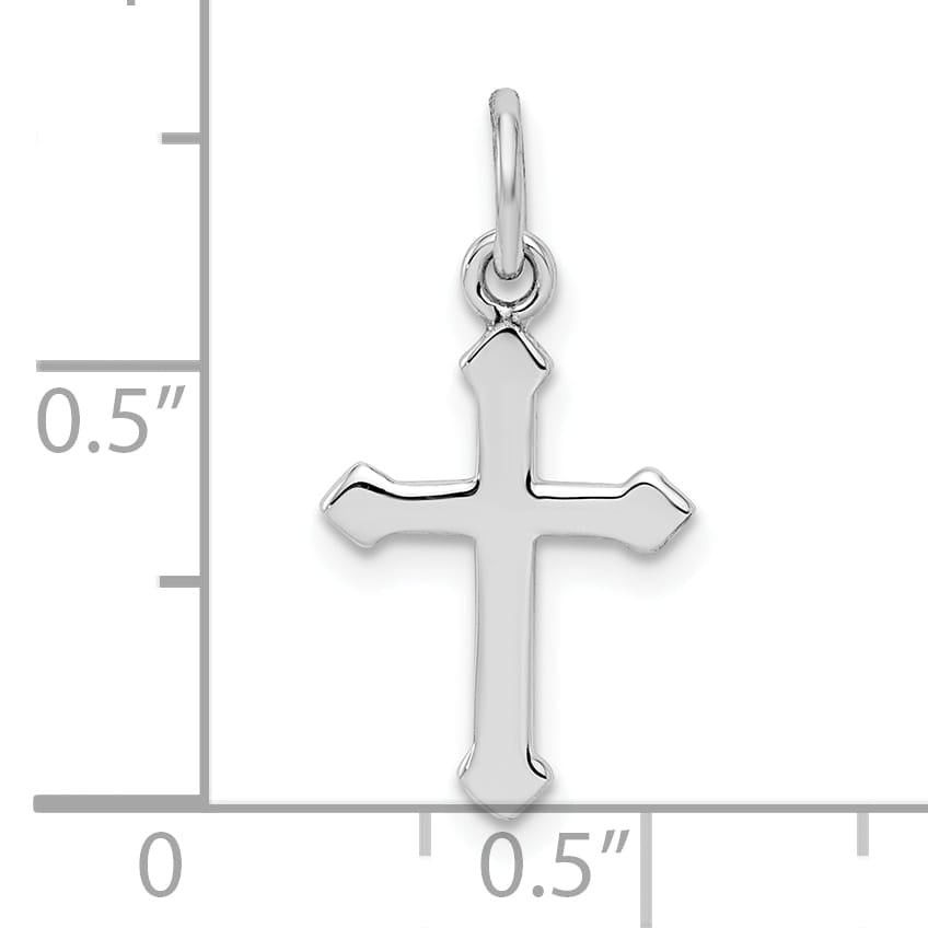 Sterling Silver Polished Classic Cross Pendant