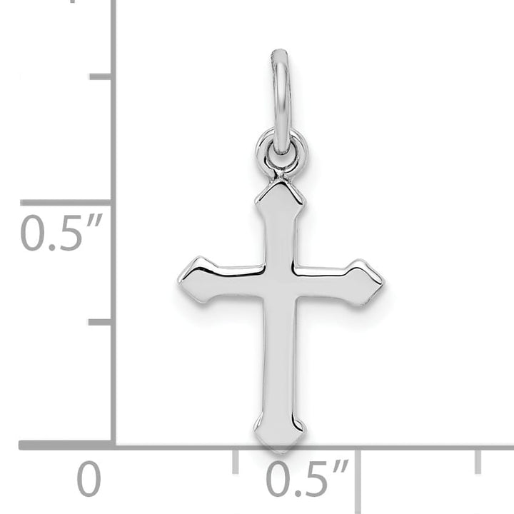 Sterling Silver Polished Classic Cross Pendant