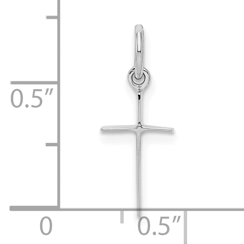 Sterling Silver Polished Cross Pendant