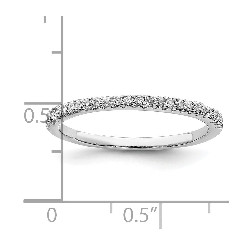 Sterling Silver Polished CZ Ring