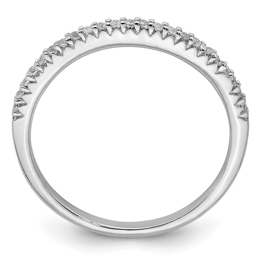 Sterling Silver Polished CZ Ring