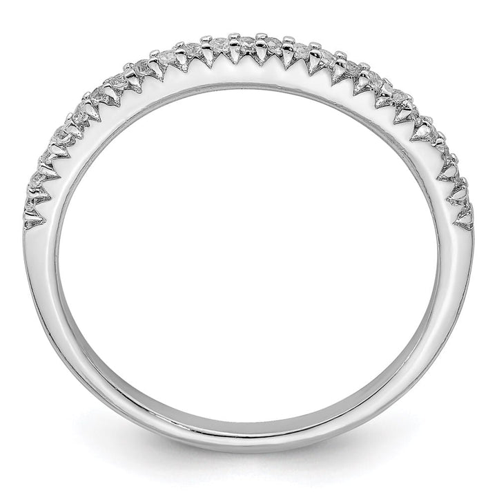 Sterling Silver Polished CZ Ring