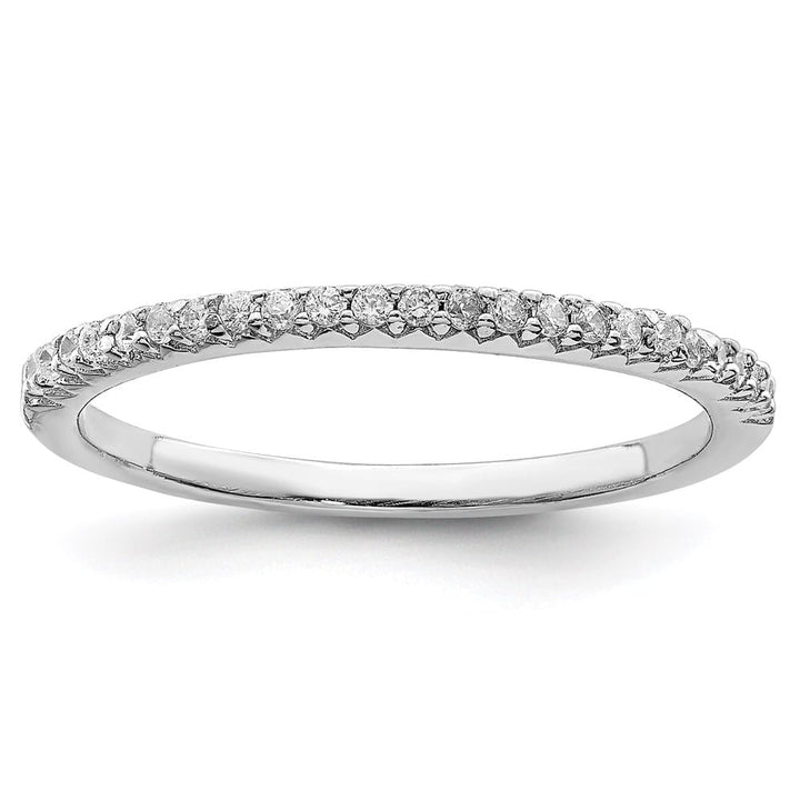 Sterling Silver Polished CZ Ring