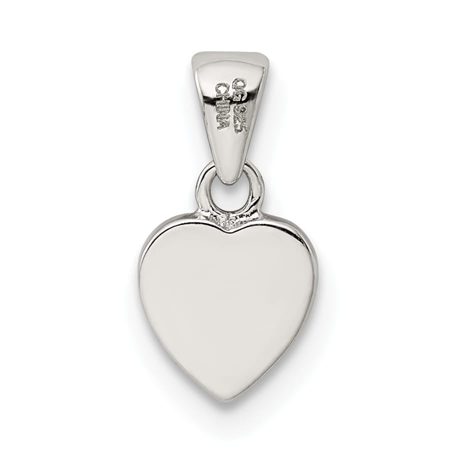 Sterling Silver Polished Heart Pendant