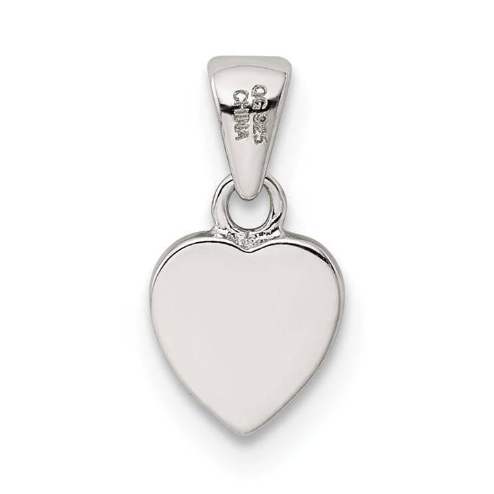 Sterling Silver Polished Heart Pendant