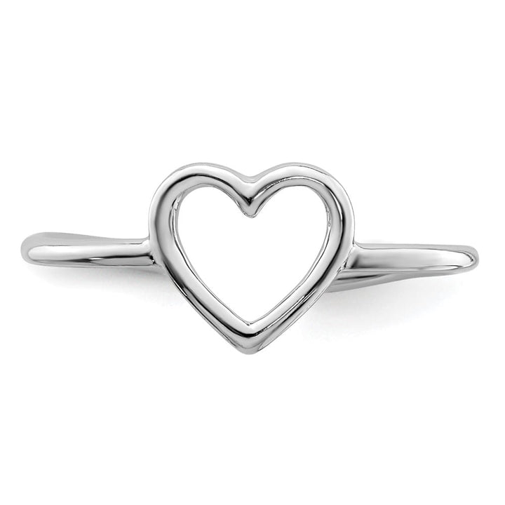 Sterling Silver Polished Heart Toe Ring