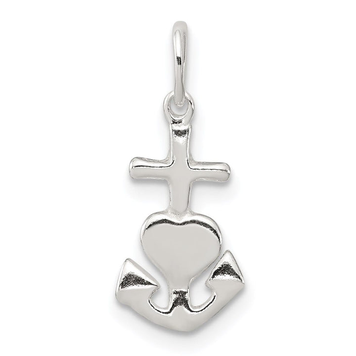 Sterling Silver Polished Hope/Faith/Charity Charm