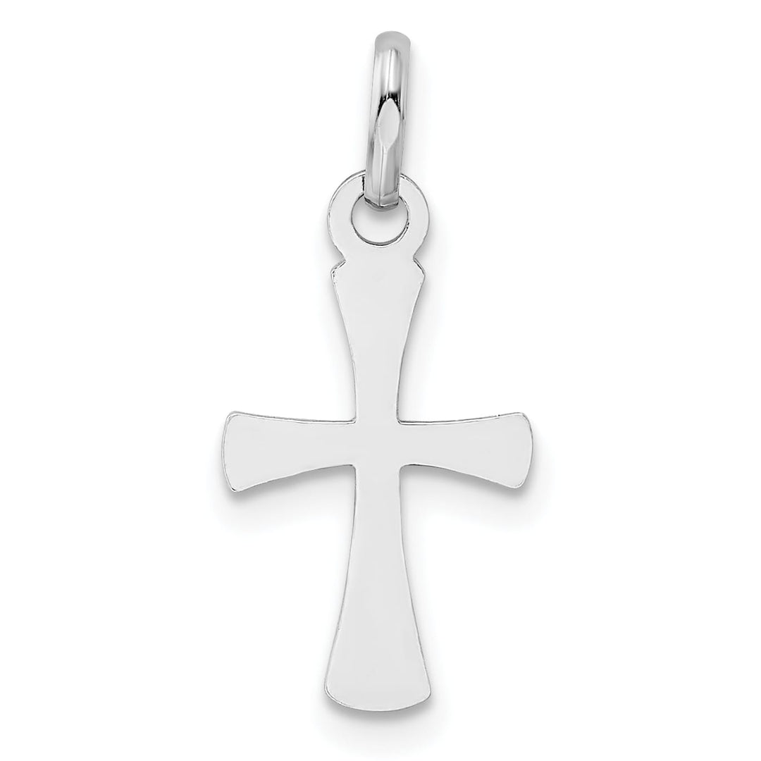 Sterling Silver Polished Large Cross Pendant