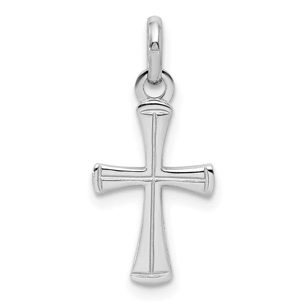 Sterling Silver Polished Large Cross Pendant