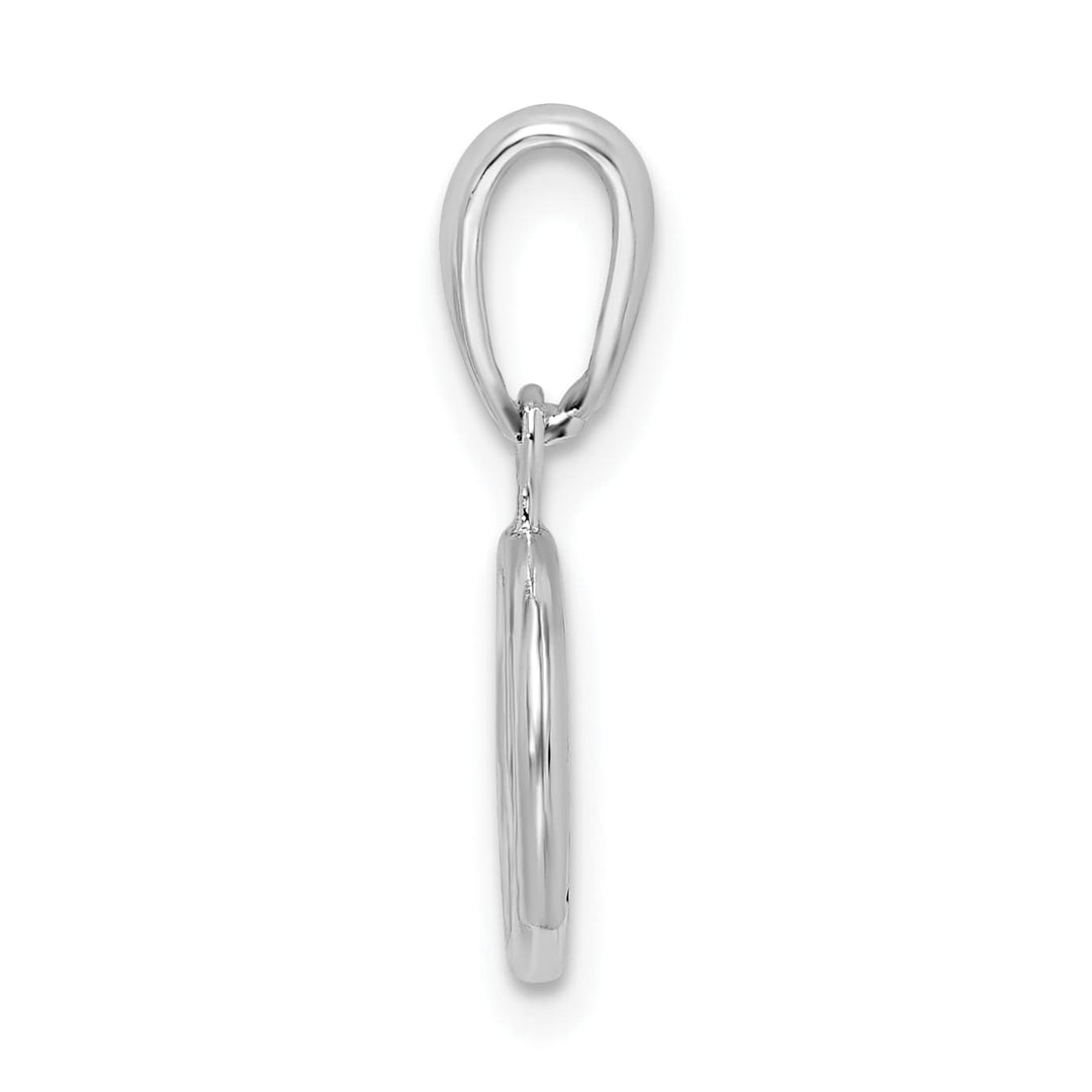 Sterling Silver Polished Peace Symbol Pendant