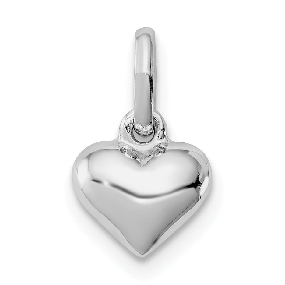 Sterling Silver Polished Petite Heart Pendant