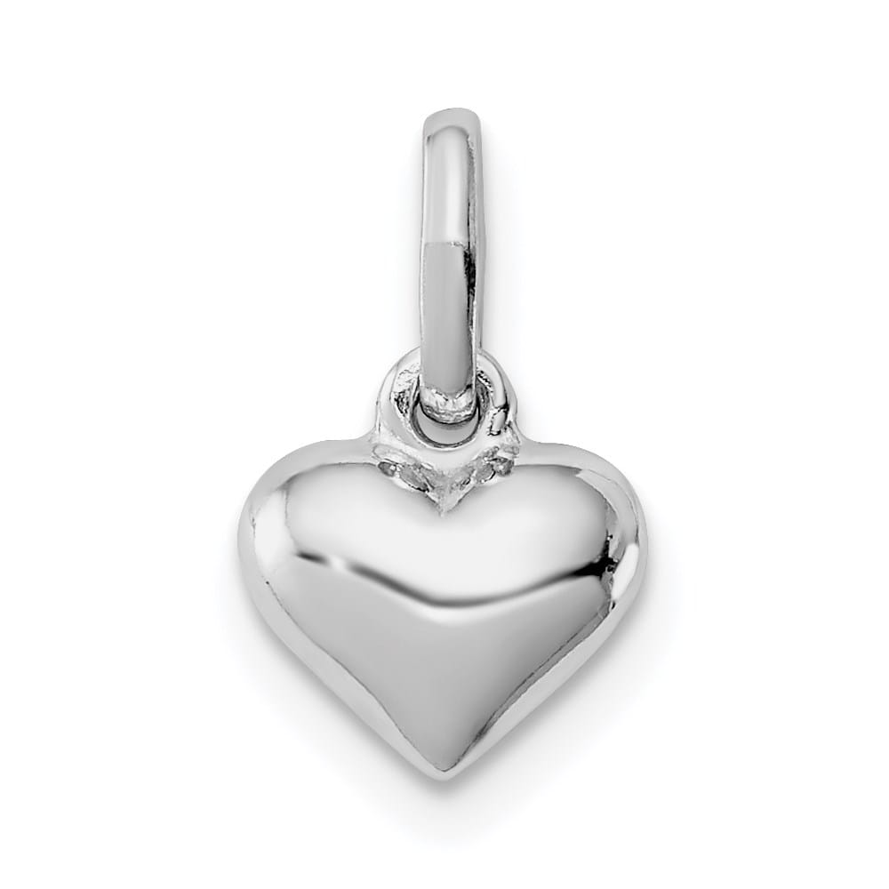 Sterling Silver Polished Petite Heart Pendant