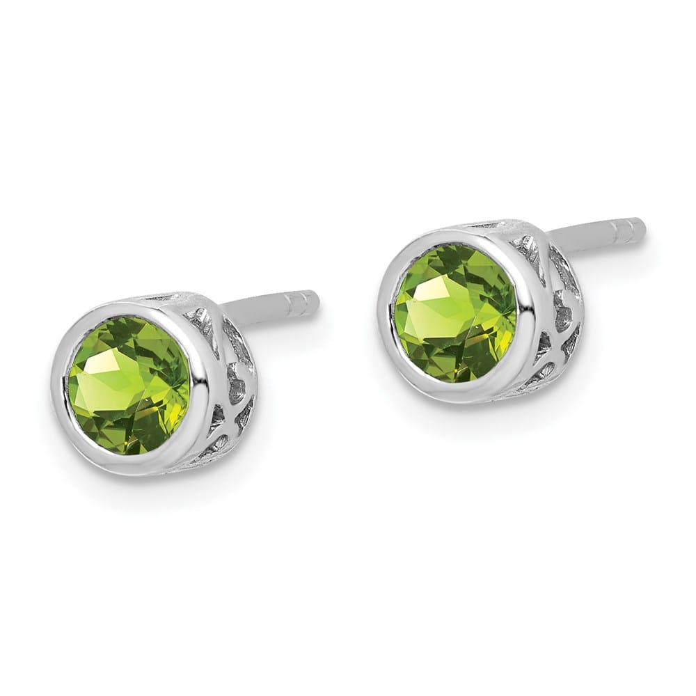 Sterling Silver Polished Round Post Earrings, view 18 of 20