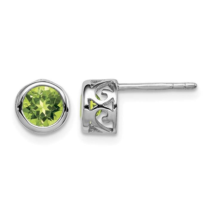 Sterling Silver Polished Round Post Earrings, view 17 of 20