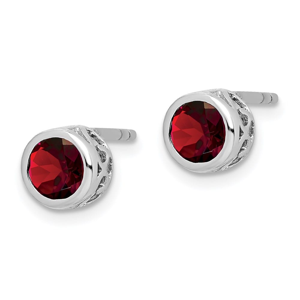 Sterling Silver Polished Round Post Earrings, view 14 of 20
