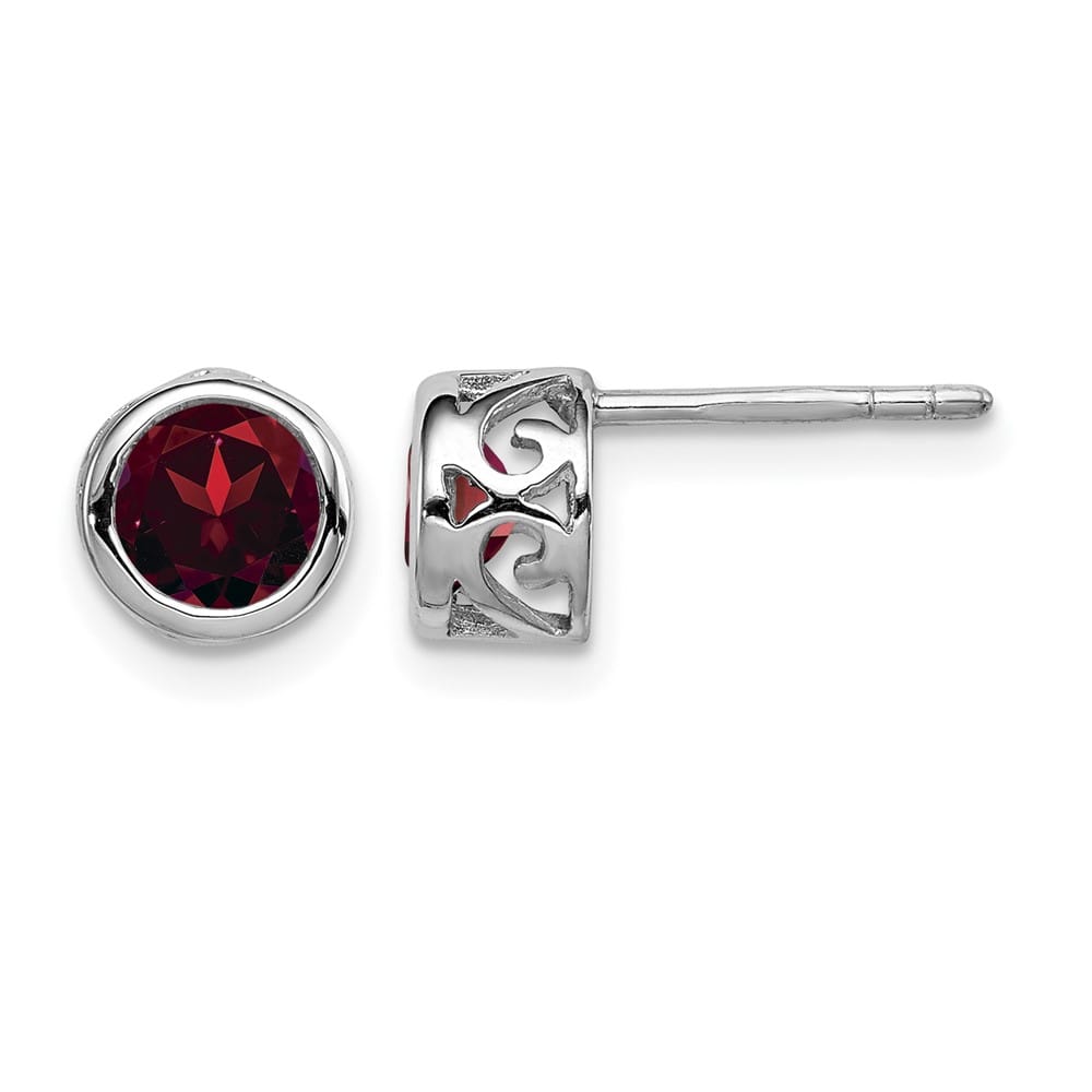 Sterling Silver Polished Round Post Earrings, view 13 of 20