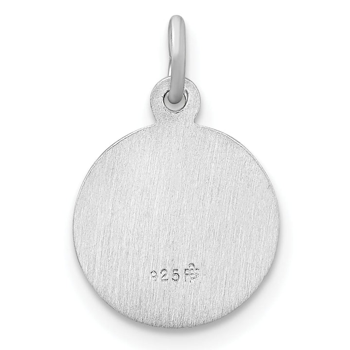 Sterling Silver Polished Solid 1st Holy Communion Pendant