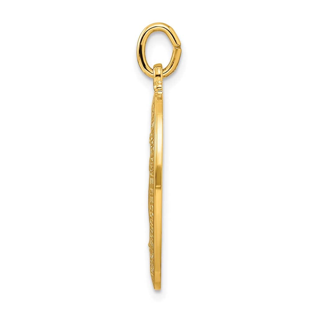 Sterling Silver Polished Solid Miraculous Medal
