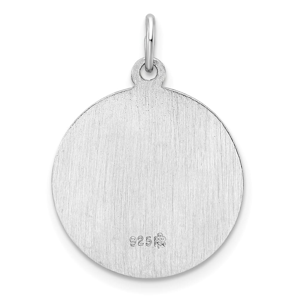 Sterling Silver Polished Solid St. Anthony Pendant