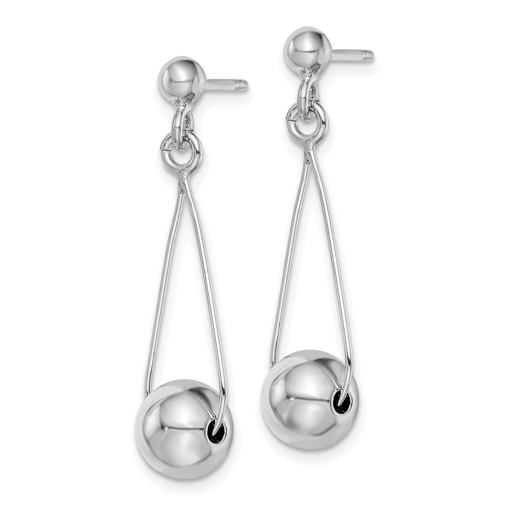 Sterling Silver Post Dangle Earrings, view 2 of 4