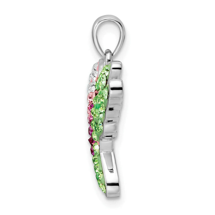 Sterling Silver Preciosa Crystal Hummingbird Pendant