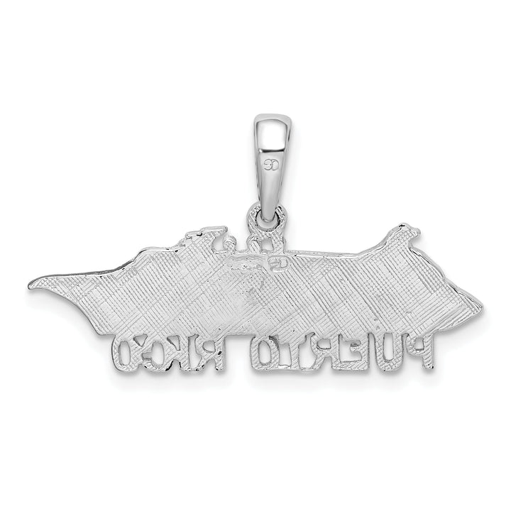 Sterling Silver Puerto Rico Cruise Ship Pendant