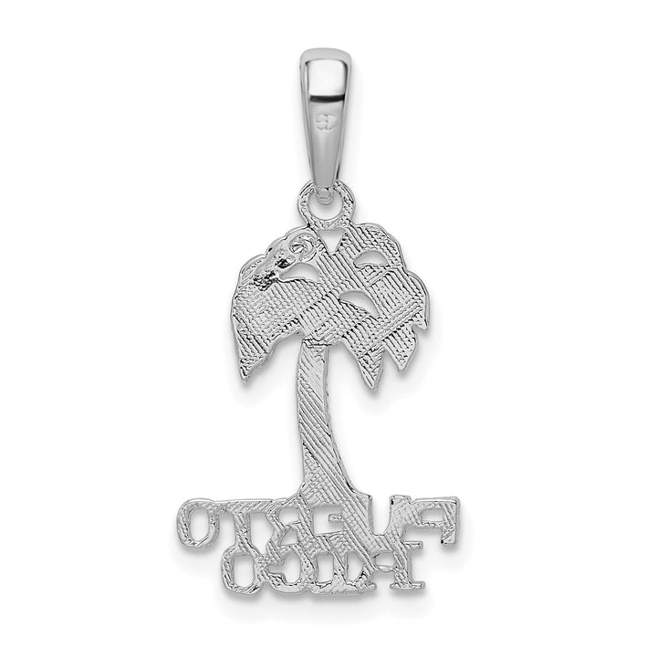 Sterling Silver Puerto Rico Palm Tree Pendant