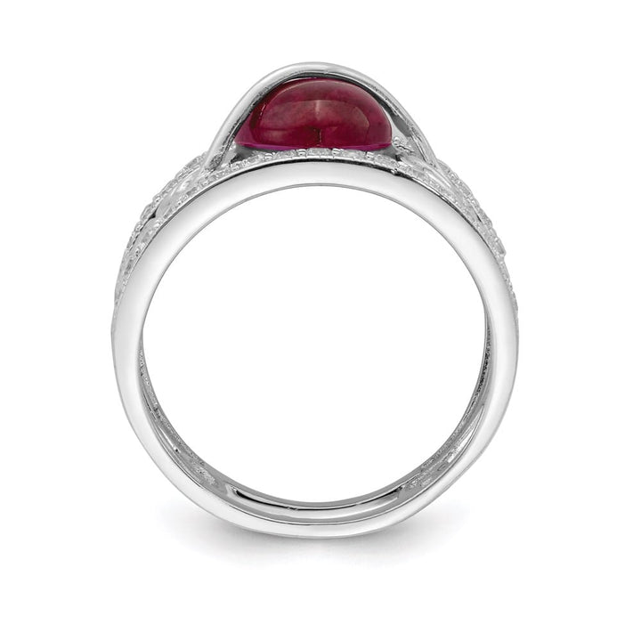 Sterling Silver Red Heart CZ & Clear CZ Ring Stock Size 7 Ring Are Refundable