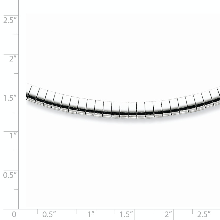 Sterling Silver Rhodium Finish 4mm with Extension Cubetto Chain