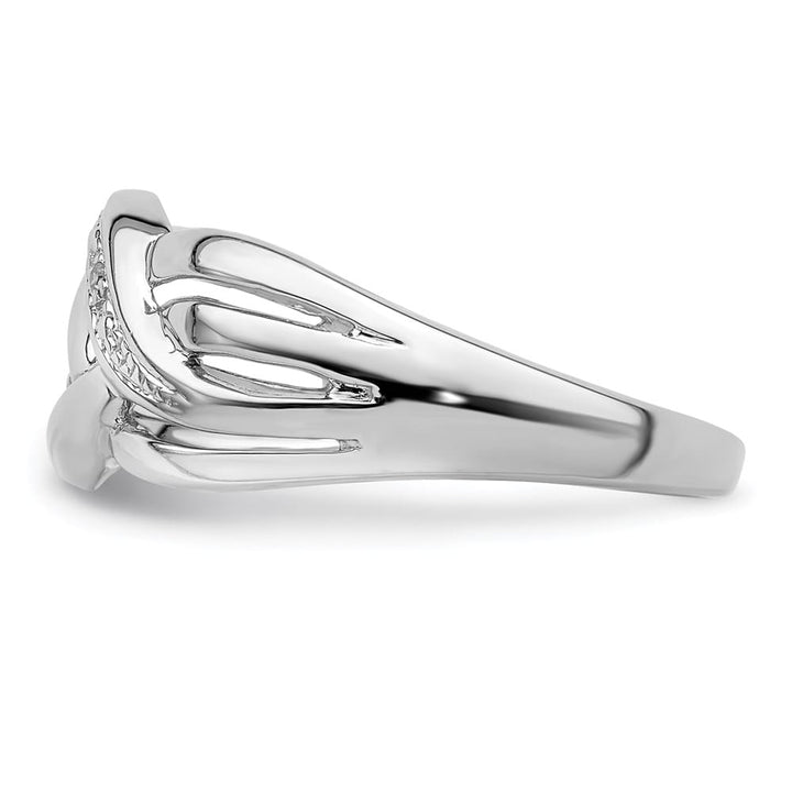 Sterling Silver Round 2-Stone Diamond Ring