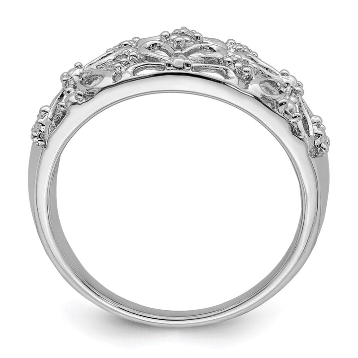 Sterling Silver Round 5-Stone Diamond Ring