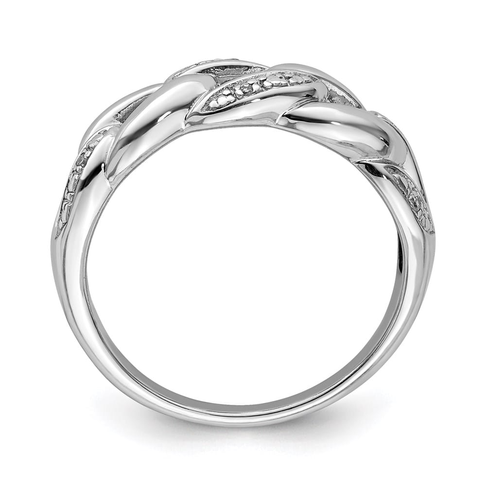 Sterling Silver Round 6-Stone Diamond Ring