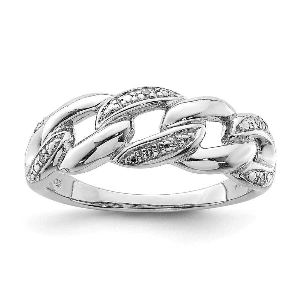 Sterling Silver Round 6-Stone Diamond Ring