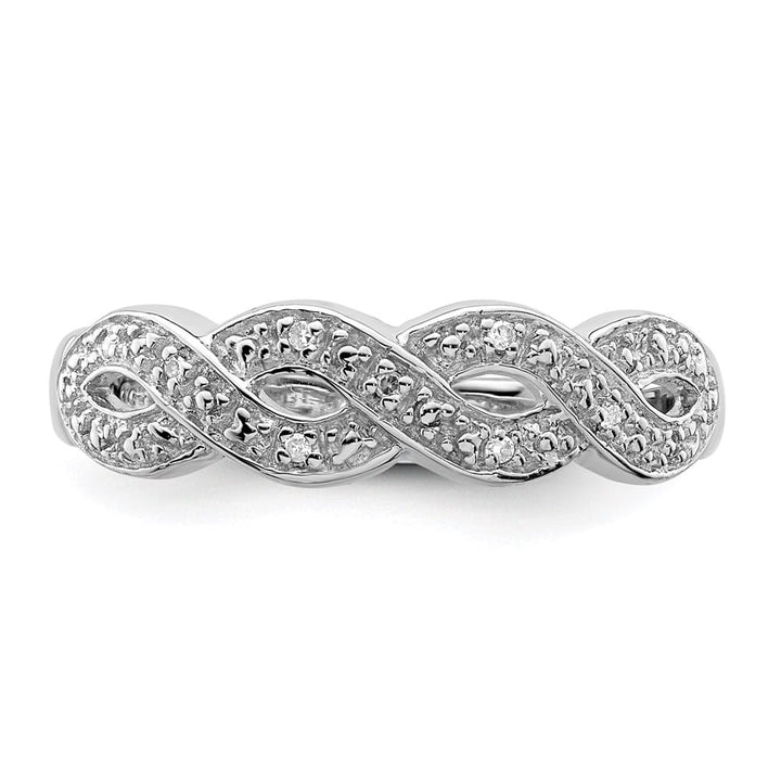 Sterling Silver Round 7-Stone Diamond Ring