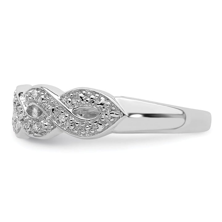 Sterling Silver Round 7-Stone Diamond Ring