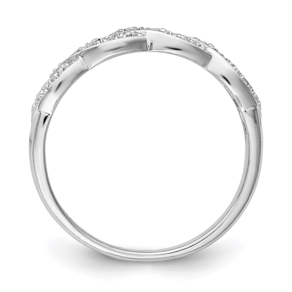 Sterling Silver Round 7-Stone Diamond Ring