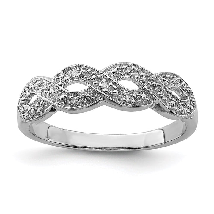 Sterling Silver Round 7-Stone Diamond Ring