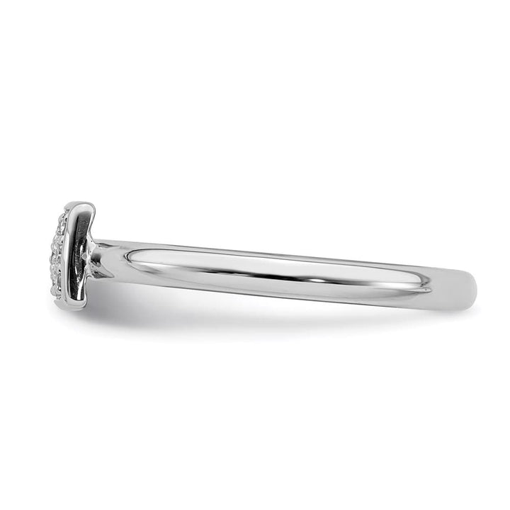 Sterling Silver Round 9-Stone Diamond Ring