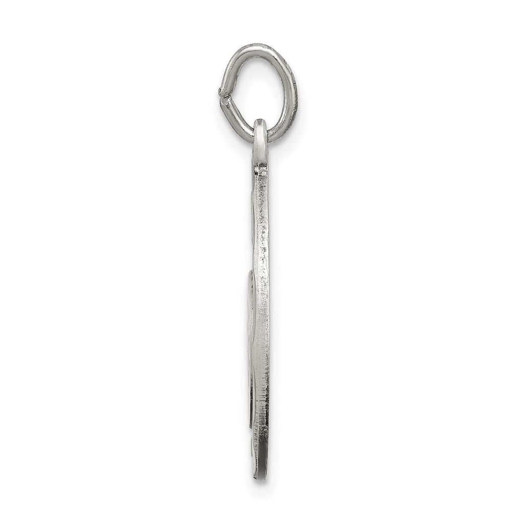 Sterling Silver Satin Antiqued 2-Piece Mizpah Pendant