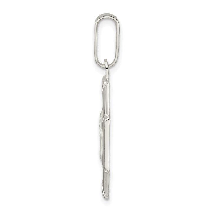 Sterling Silver Satin Raphael Angel Pendant