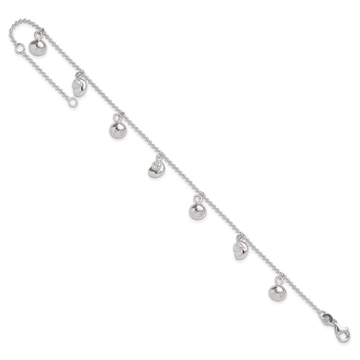 Sterling Silver Sea Shells Anklet