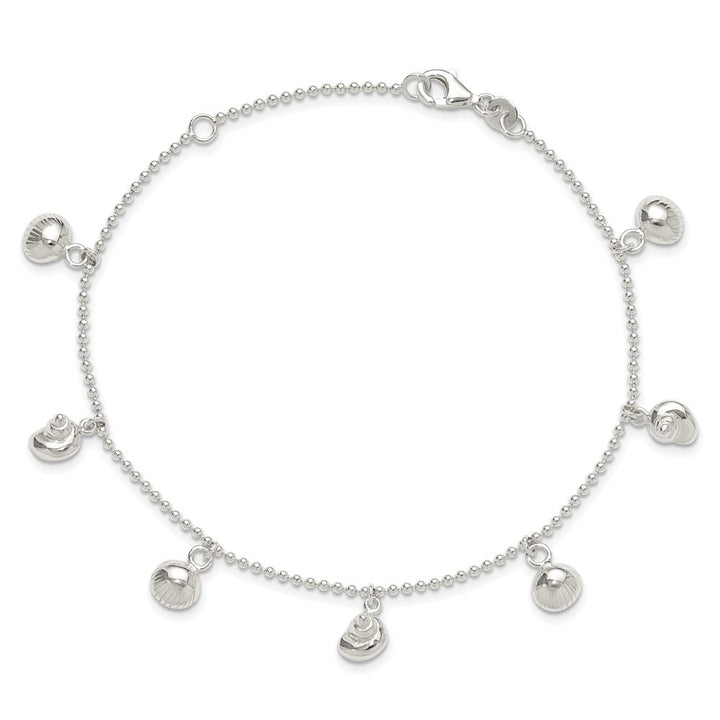 Sterling Silver Sea Shells Anklet