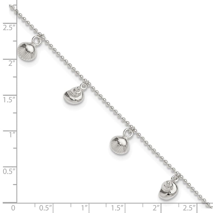 Sterling Silver Sea Shells Anklet